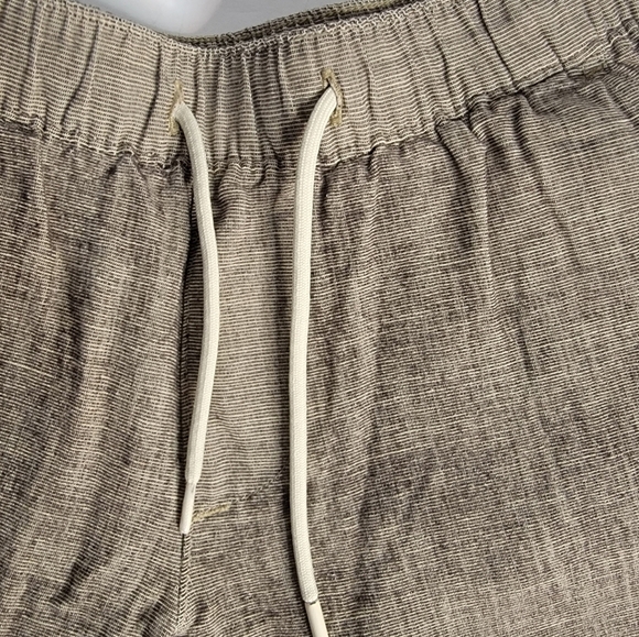 Abercrombie and fitch Sz XS Shorts High rise Linen Blend Pockets Drawstring - Picture 4 of 8